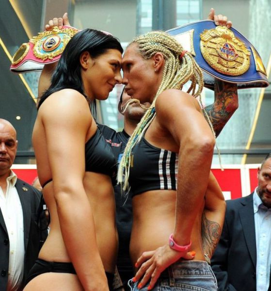Women Boxers Share an Odd Moment in Public