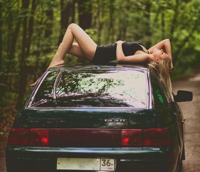 Sexy Girls and Cars Are a Match Made in Heaven