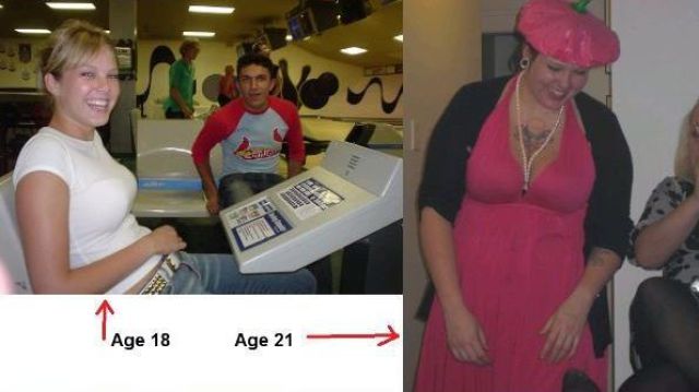 Oldie of the Day: Girls Who Let Themselves Go Before and After Pics