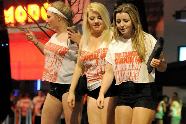 Students Unite for Drunken Debauchery in Liverpool
