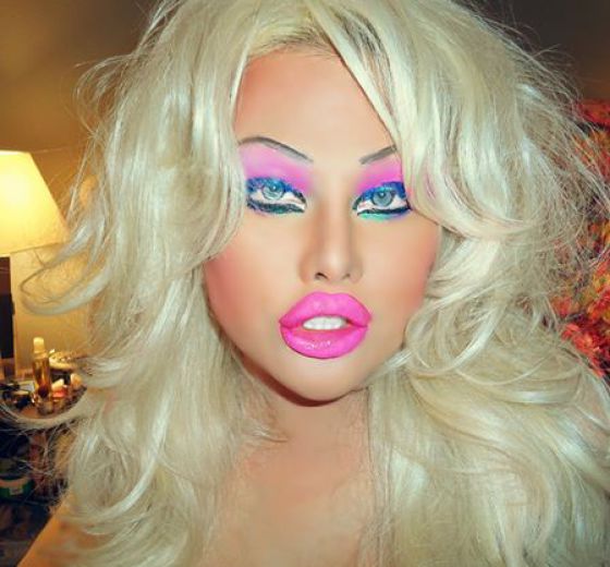 A Transsexual Who Has Spent a Fortune on Looking Like a Sex Doll