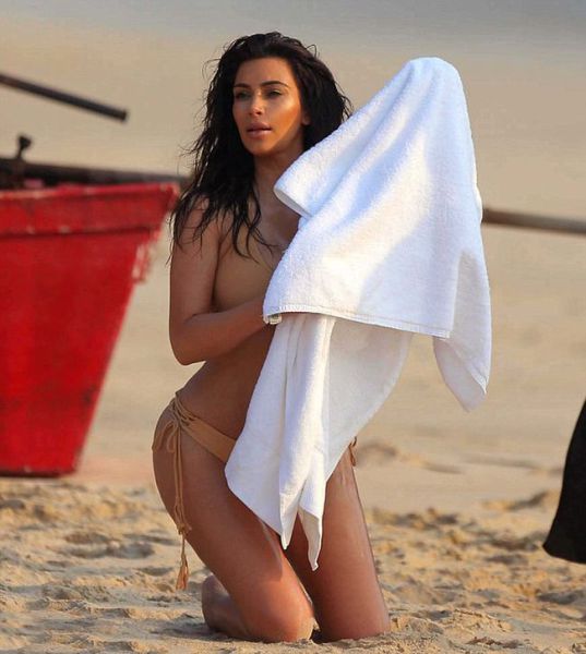 Kim Kardashian’s Butt Is Centre Stage in Beach Photoshoot