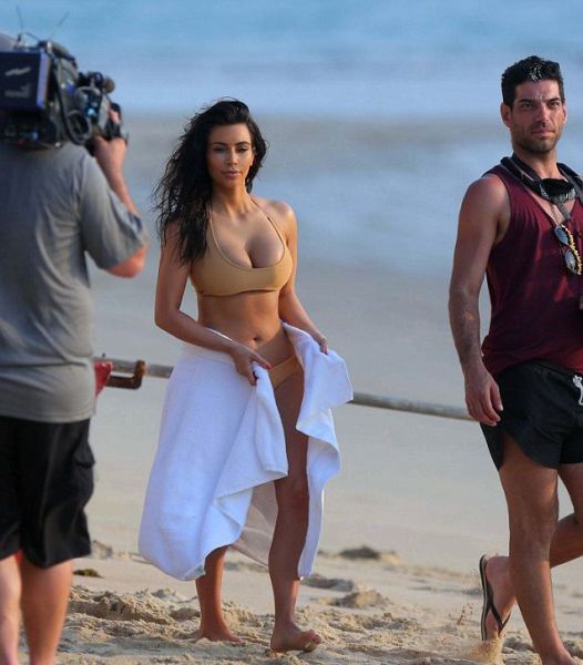 Kim Kardashian’s Butt Is Centre Stage in Beach Photoshoot