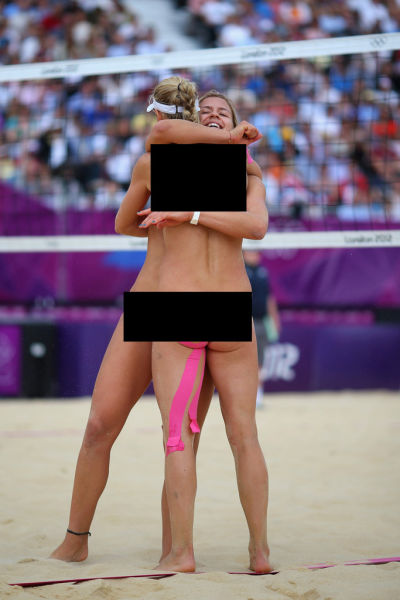 Censored Pics of Beach Volleyball Action Shots