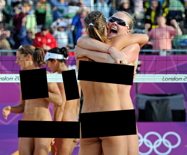 Censored Pics of Beach Volleyball Action Shots