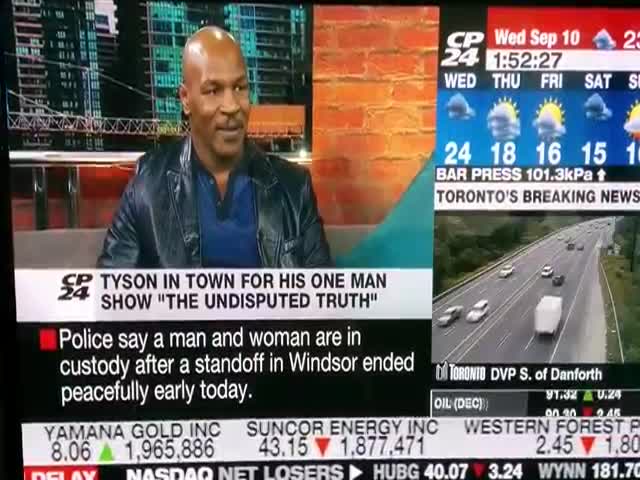 Mike Tyson Loses It After Being Called a 'Convicted Rapist' on Canadian TV 