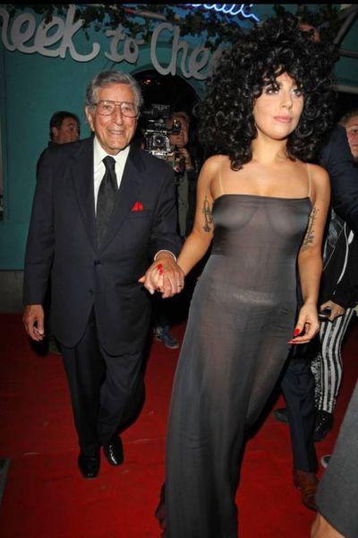 Lady Gaga Forgets Her Bra at Home on a Night Out in Belgium