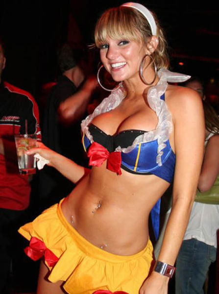 Some Beautiful Busty Halloween Costume Cleavage