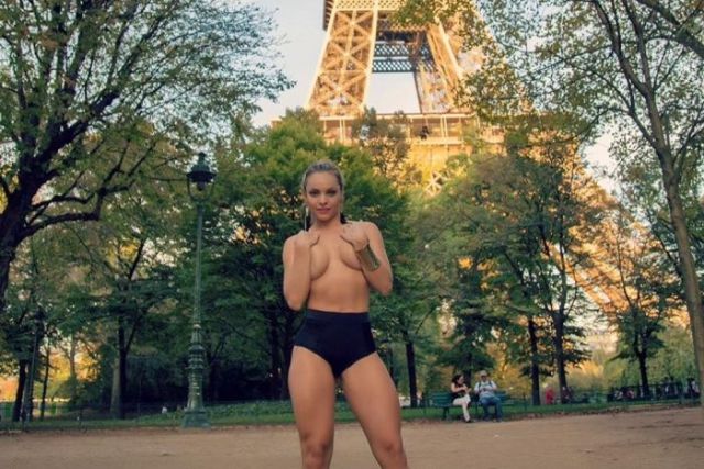 A Sexy Eiffel Tower Photoshoot of a Top “Miss Bum Bum” Contestant