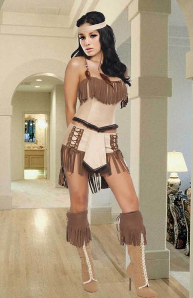Sexy Girls Dressed in Hot Native American Outfits