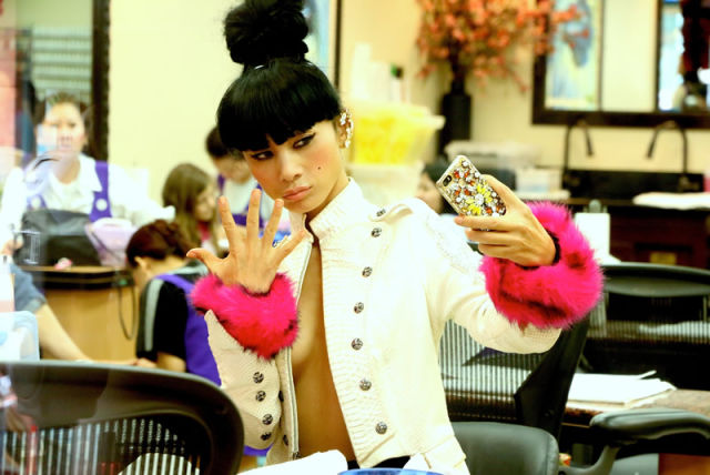 Bai Ling Went For a Manicure in a Very Revealing Outfit