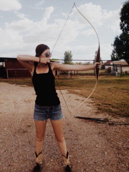 Sexy Archery Girls Shooting Away