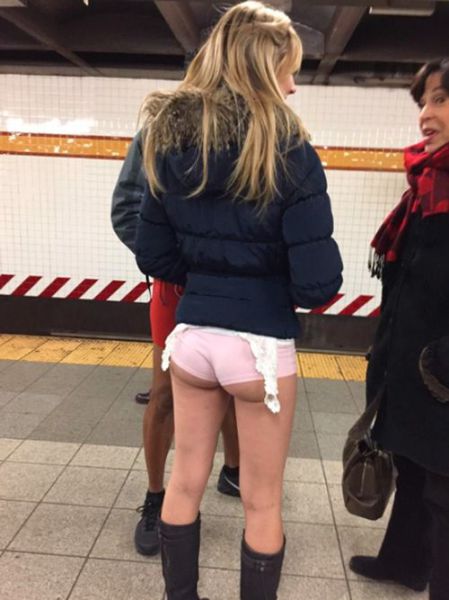 Pics from the 2015 “No Pants” Subway Ride