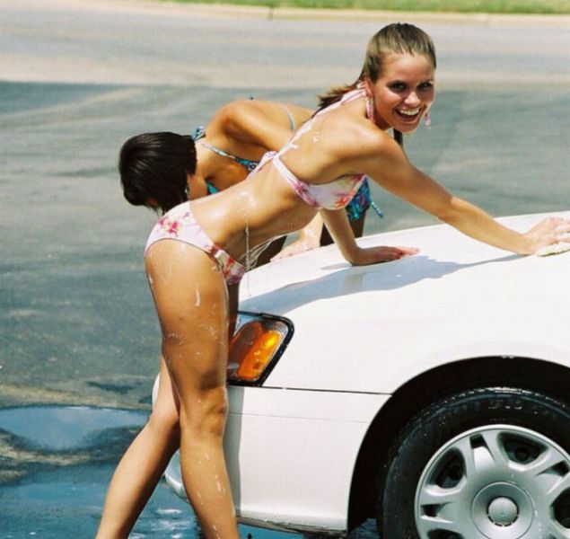 Soapy Car Wash Girls Simply Ooze Sexiness