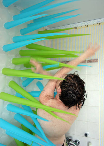 A Shower Curtain That Morphs into a Vicious Eco-Warrior to Save Water