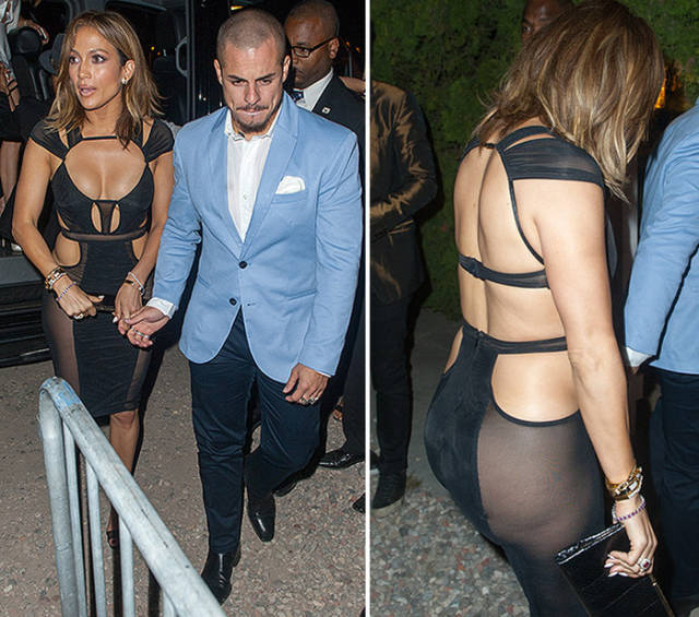 Jennifer Lopez Leaves Little to the Imagination with her See-through Birthday Dress