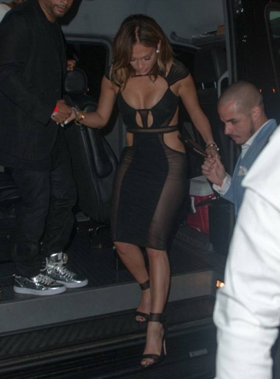 Jennifer Lopez Leaves Little to the Imagination with her See-through Birthday Dress