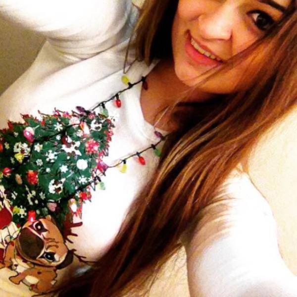 Christmas Sweaters Look Better on Girls as Hot as This