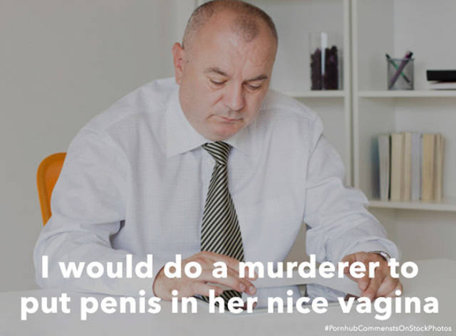 Stock Photos Suddenly Look So Much Different When You Add Pornhub Comments to Them
