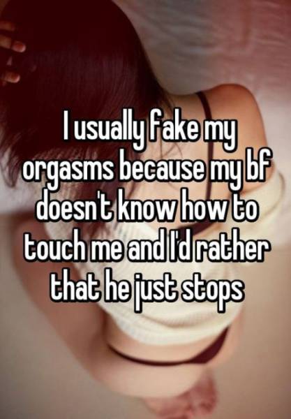 Women Reveal Why They Fake Orgasms