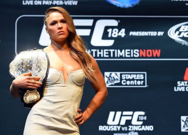 Sexy MMA Fighter Ronda Rousey On Sports Illustrated Cover In Body Paint
