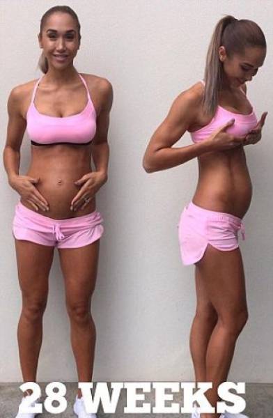 This Girl Is 8 Month Pregnant And Has More Abs Than You