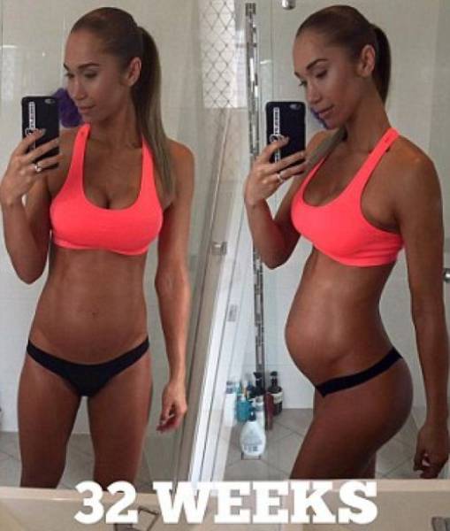 This Girl Is 8 Month Pregnant And Has More Abs Than You