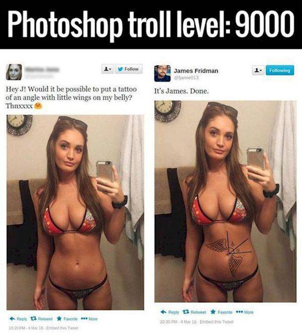 Some Photoshop Trolling Gold You May Like