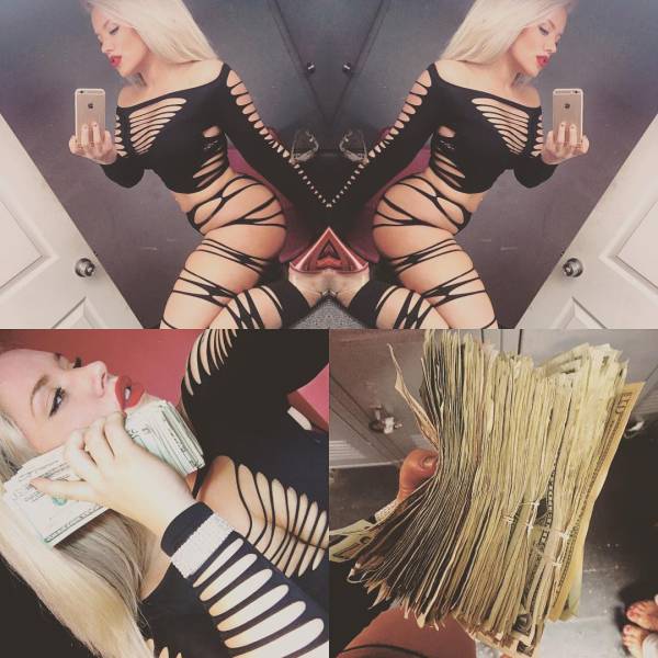 Strippers Showing Off Their Money