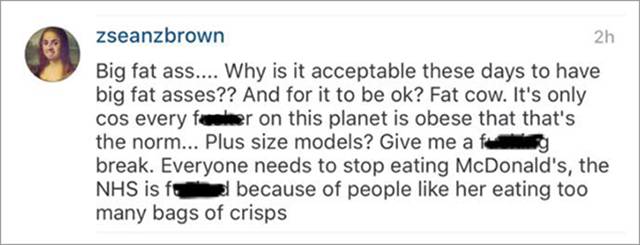 "Fat" Model Gives Her Haters a Fully Comprehensive Response