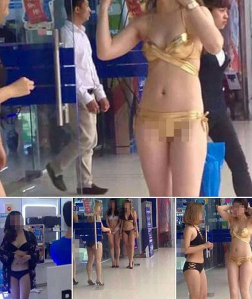 Vietnamese Stores Use Scantily-Clad Girls To Increase Their Sales
