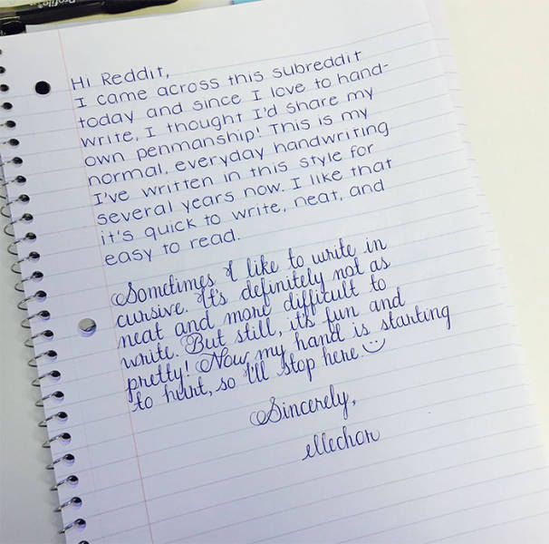 Perfect And Beautiful Handwriting That Will Amaze You