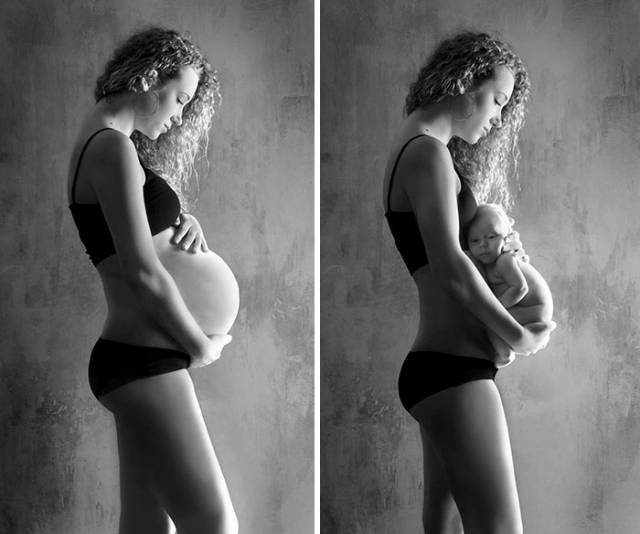 Awesome Photos Before And After Giving Birth