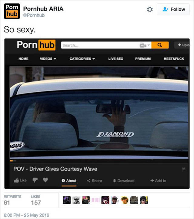 The Girl Who Runs Pornhub’s Twitter Account Is Quite Witty