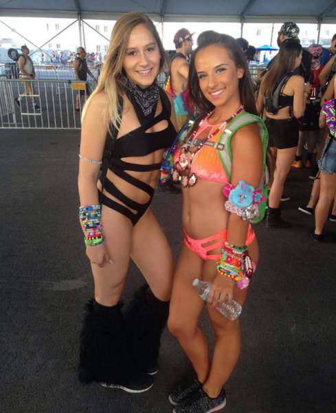 Smoking Girls From Electric Daisy Carnival