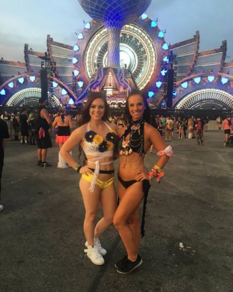 Smoking Girls From Electric Daisy Carnival