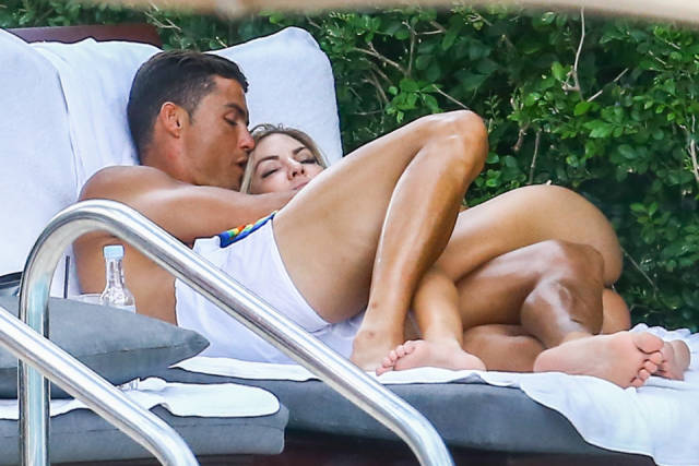 Cristiano Ronaldo Having A Good Time With His Hot Fitness Model