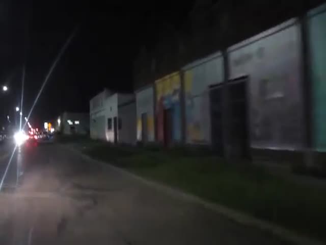 One Of Detroit’s Hoods At Night