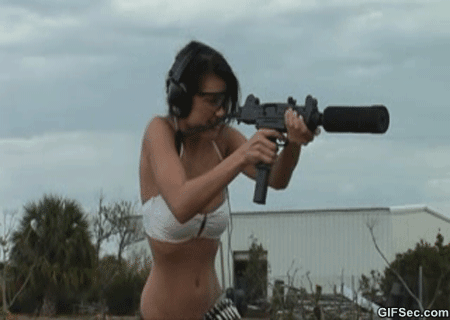 There Is Something About Hot Girls Handling Big Guns