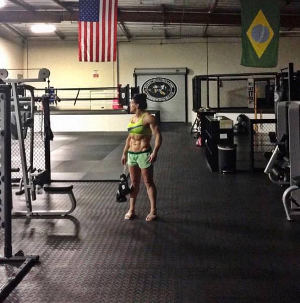 This MMA Fighter Chick Has Got More Muscles Than You