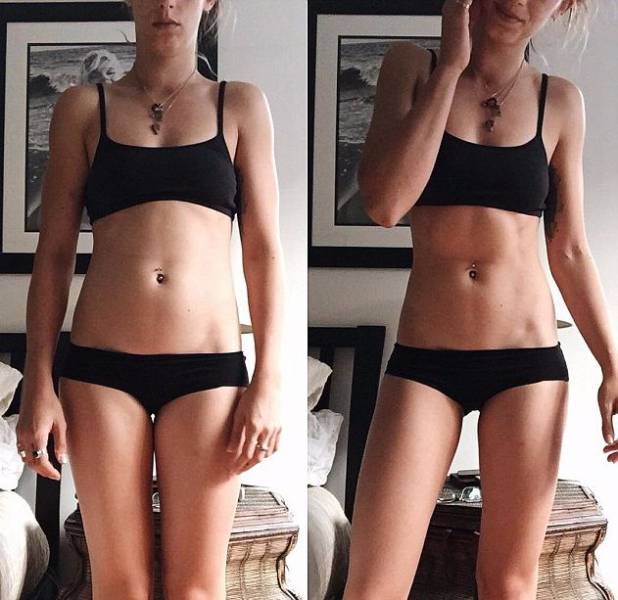 Fitness Models Show How Looks Can Be Deceiving In A Photo