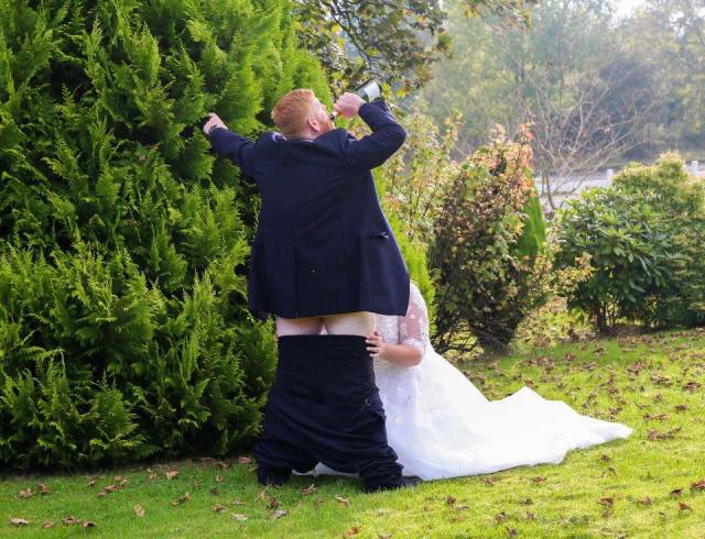 Couple Wanted Their Wedding Photo Session To Be Spiced Up A Bit