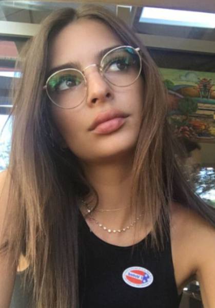 American Actress Emily Ratajkowski Protests Against Donald Trump With A Topless Photo