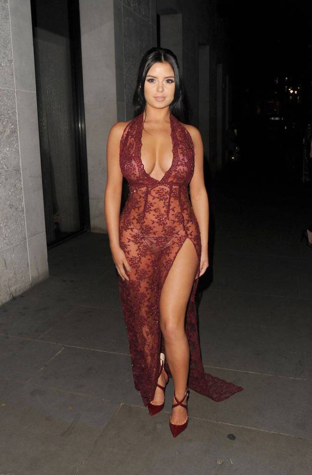 Demi Rose In A See-Through Dress Will Make Your Imagination Go Wild