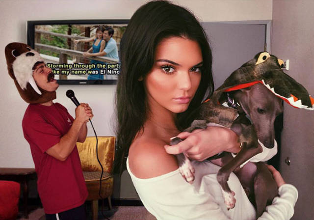 This Man Is Very Good At Photoshopping Himself With Kendall Jenner